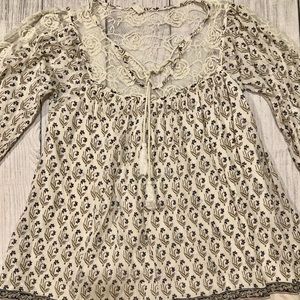 Free People Babydoll Dress with Bell Sleeves